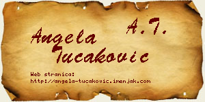 Angela Tucaković vizit kartica